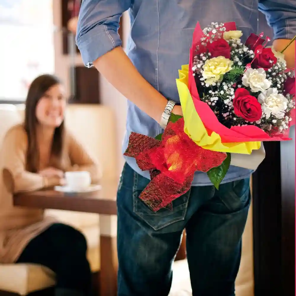Buy mixed flowers bouquet online India